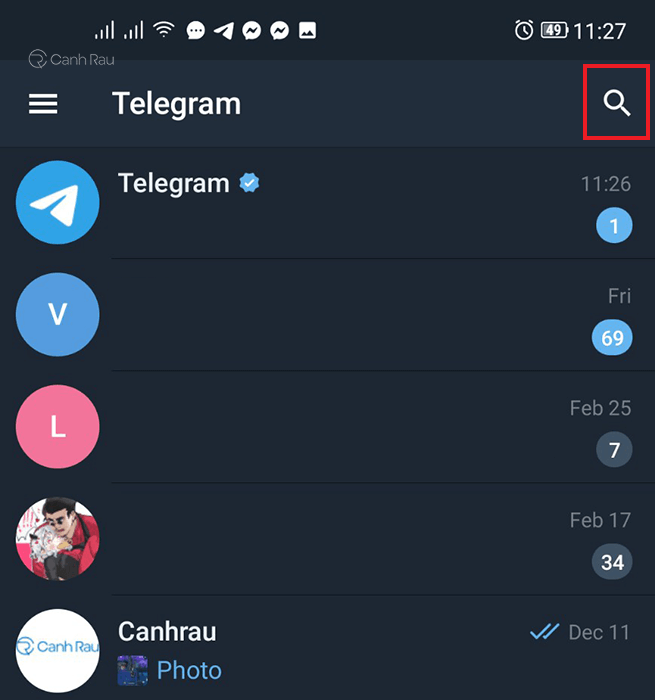 Hướng dẫn cách tìm nhóm trong ảnh Telegram 1