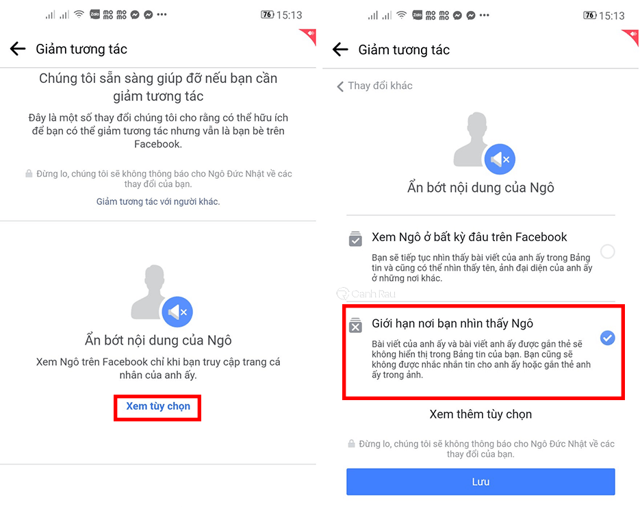 Cách chặn Facebook mà không hủy kết bạn hình 7