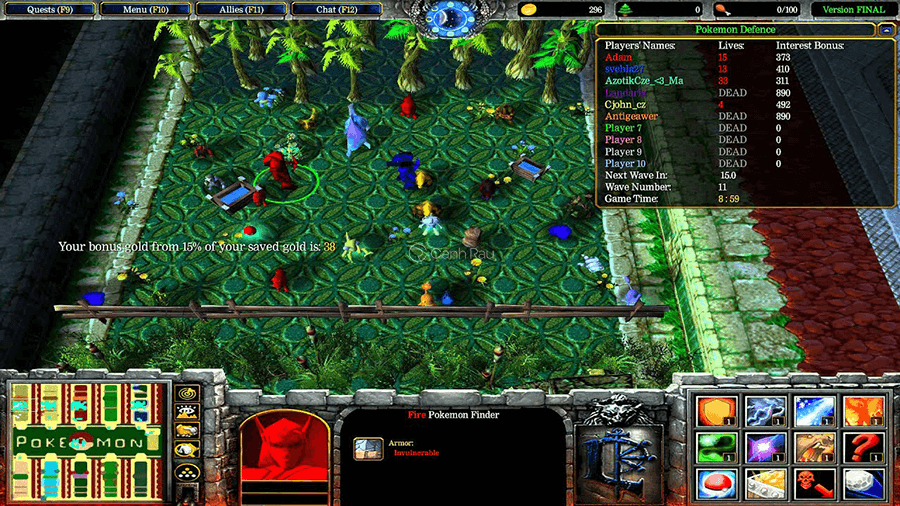 Top map hay trong Warcraft 3 hình 7